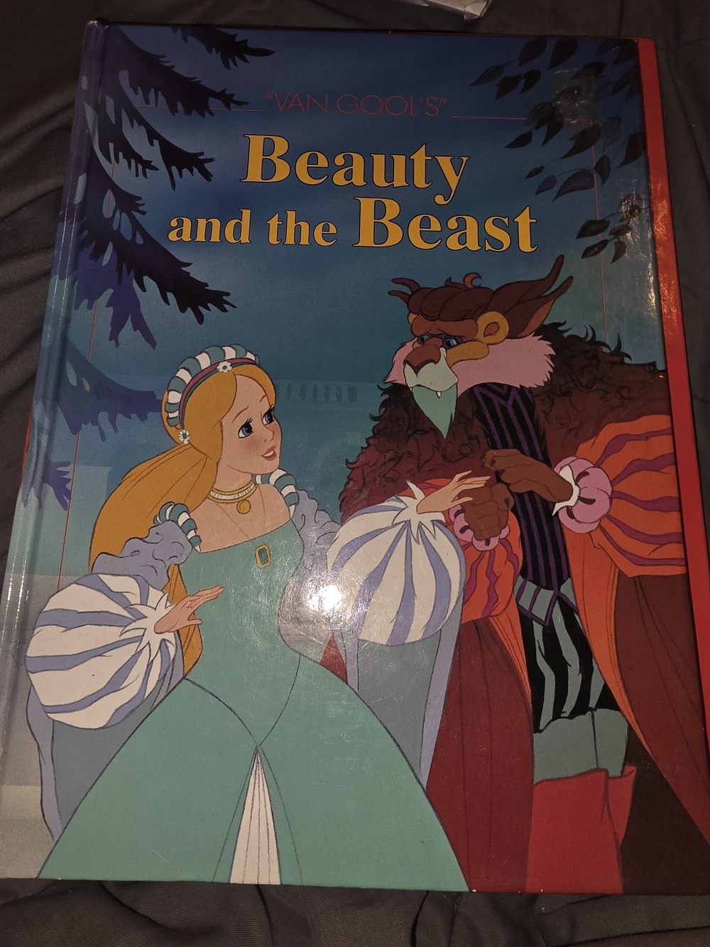 Van Gool's Beauty and the Beast Hardcover Book - Teal, Red, Blue